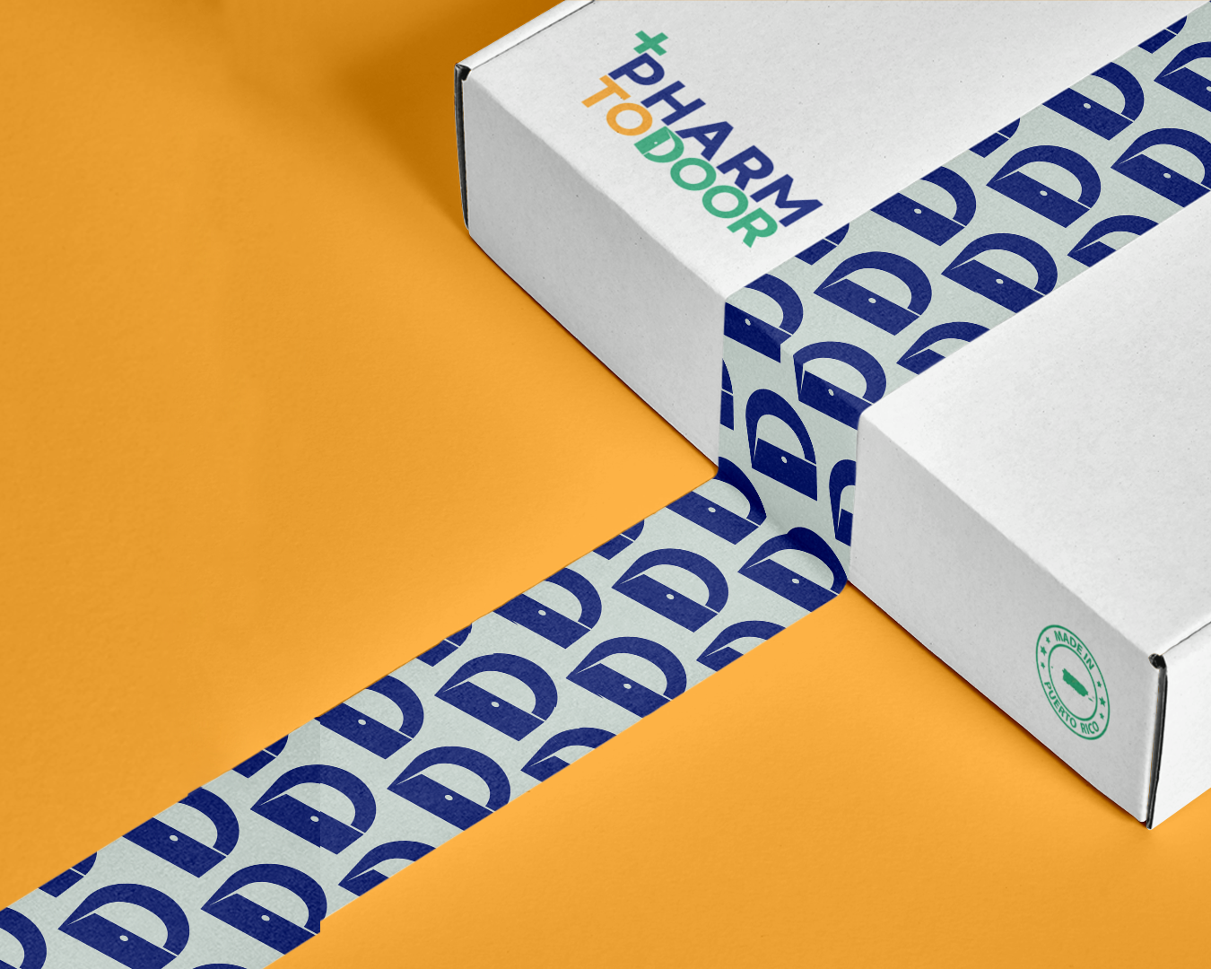 Pharm-to-Door delivery box Made in Puerto Rico